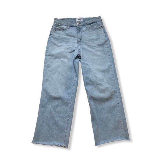 PAIGE Denim - SOLD Paige Nellie Wide leg jeans raw hem size 27